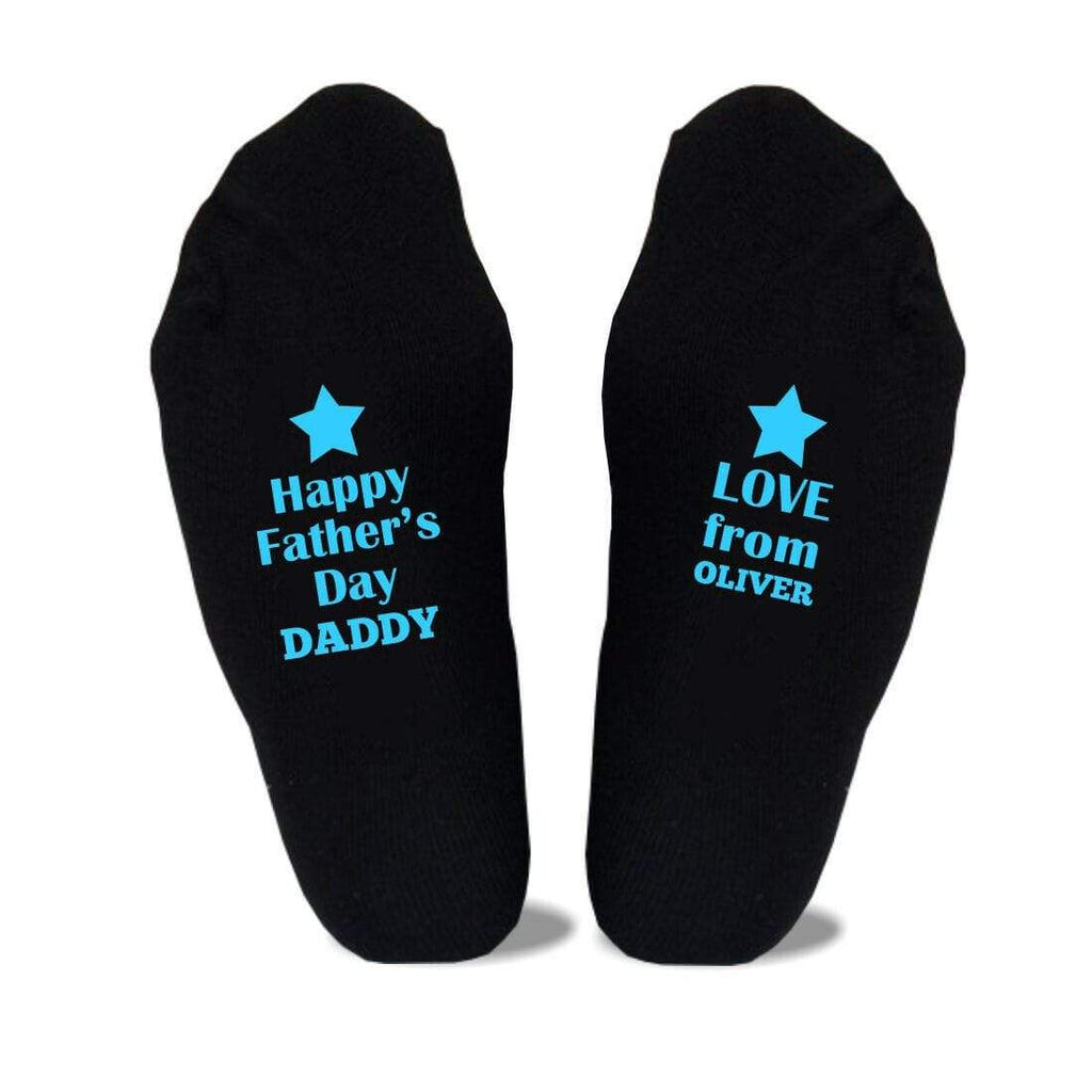 Personalised Mens Dads Father's Day Gift Socks Present Sizes 6-11,10-13 Big Foot