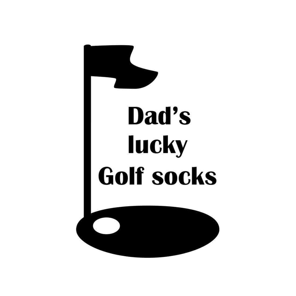 Personalised Men's Grandad Dad Xmas Lucky Golf Socks Gift Present Size 6-11 Toe