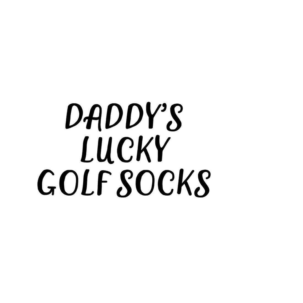 Personalised Men's Daddy Dad Lucky Golf Socks Gift Present Sizes 6-11 Stripes