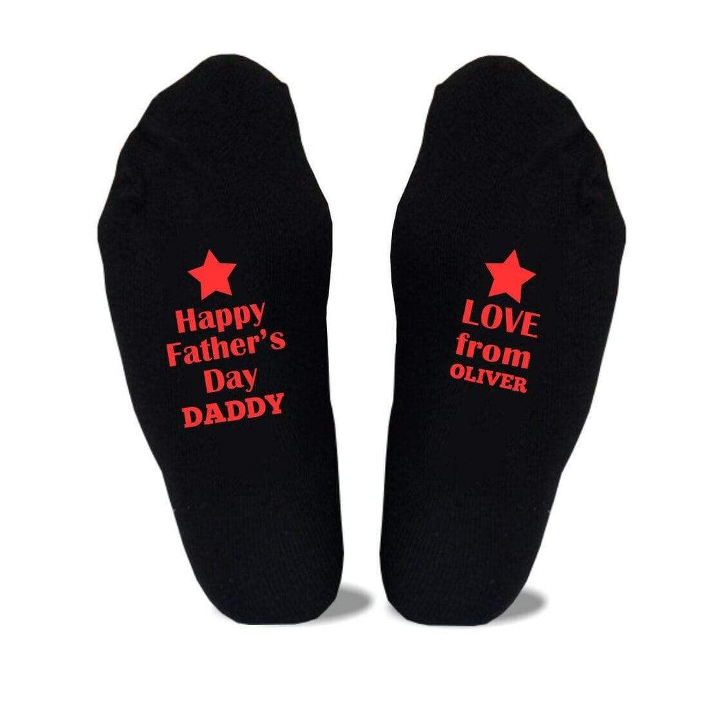 Personalised Mens Dads Father's Day Gift Socks Present Sizes 6-11,10-13 Big Foot