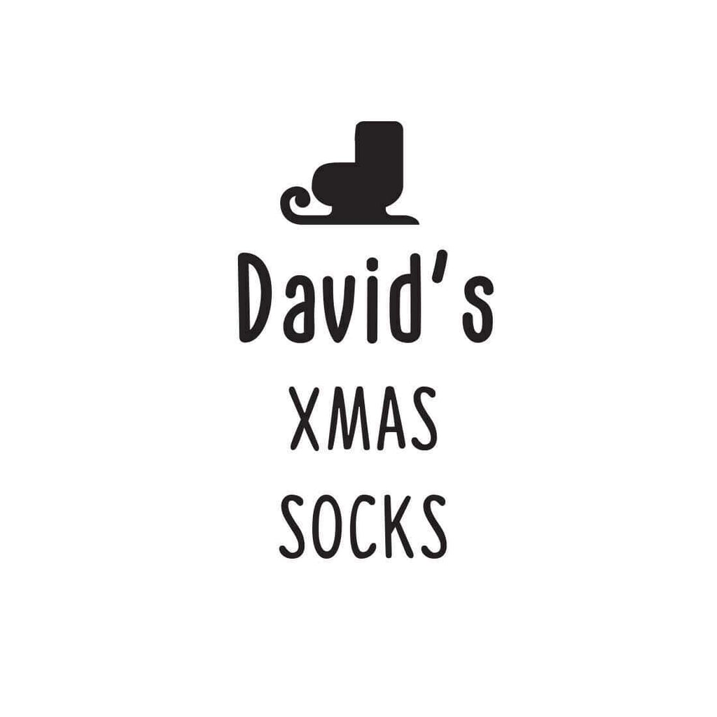 Personalised Mens Secret Santa Christmas Hip Hip Hooray Gift Socks Sizes 6-11