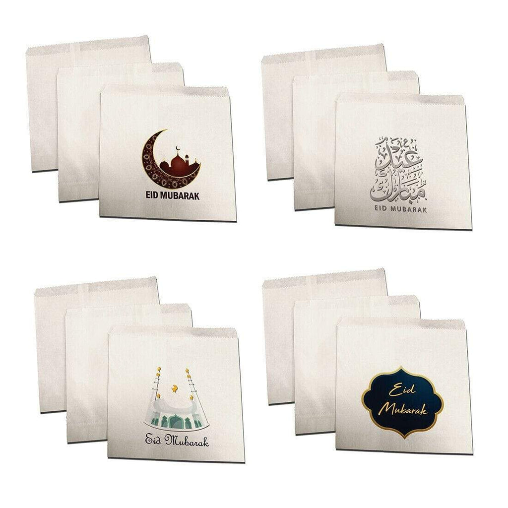 Eid Mubarak Celebration Small Sweet Gift Paper Bags Presents Pack Of 10 20 D3