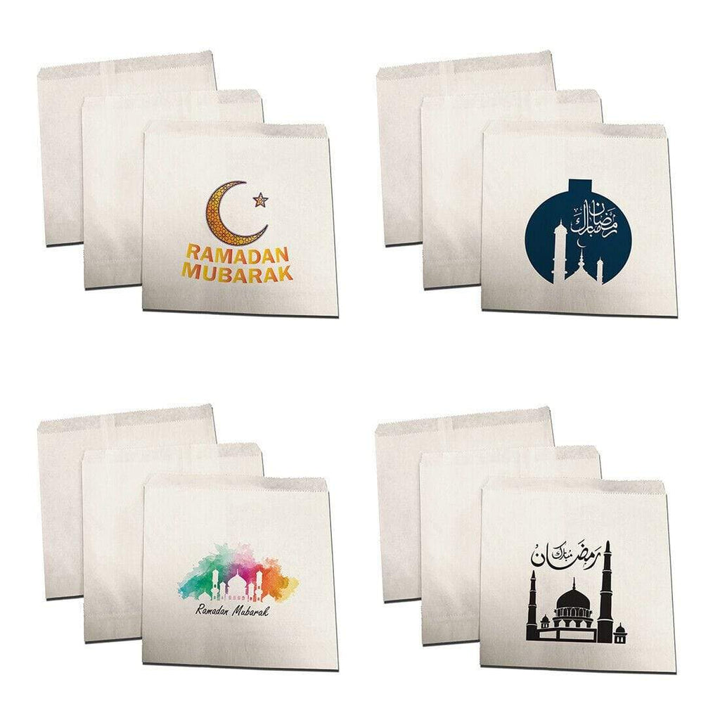 Ramadan Mubarak Islamic Small Sweet Gift Paper Bags Presents Pack Of 10 20 D2