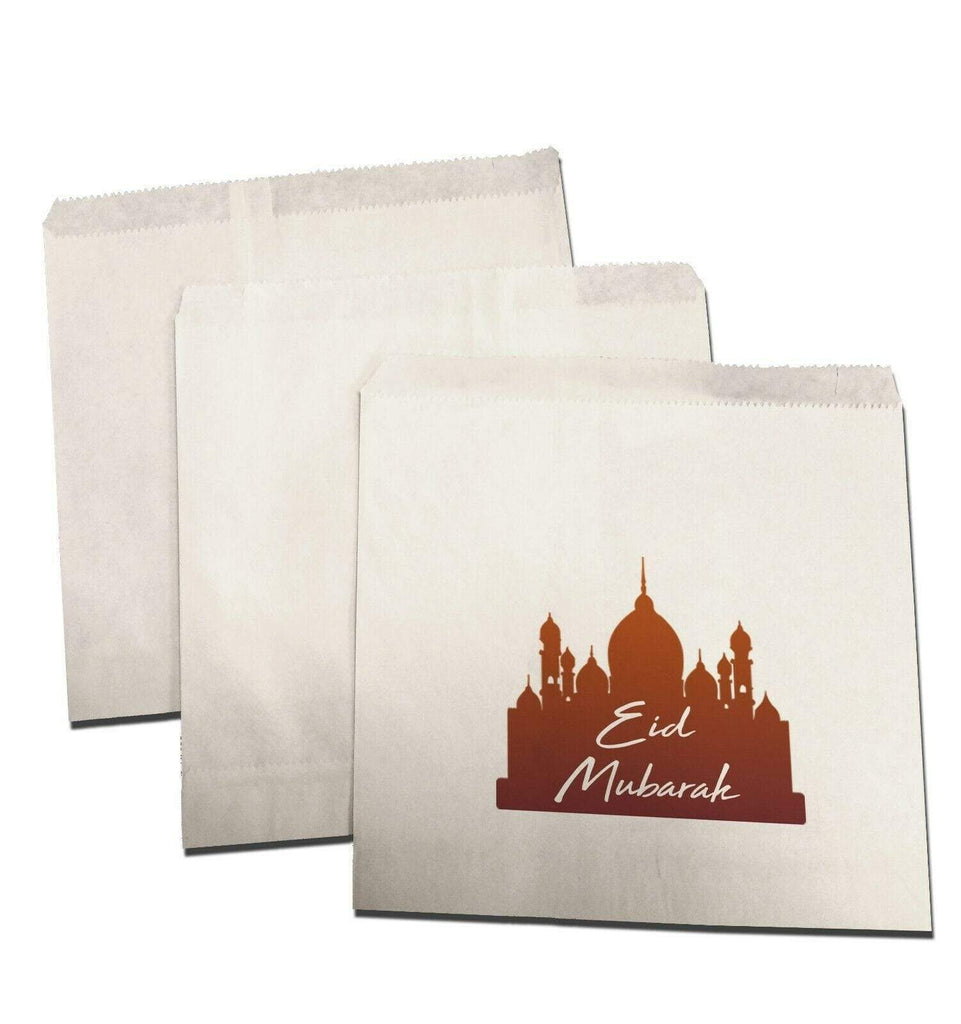 Eid Mubarak Celebration Small Sweet Gift Paper Bags Presents Pack Of 10 20 D1