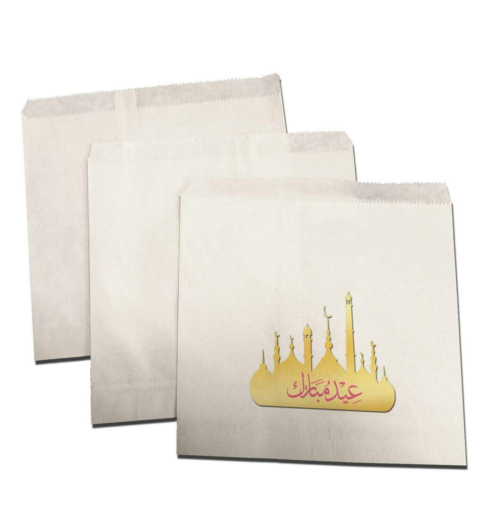 Eid Mubarak Celebration Small Sweet Gift Paper Bags Presents Pack Of 10 20 D6