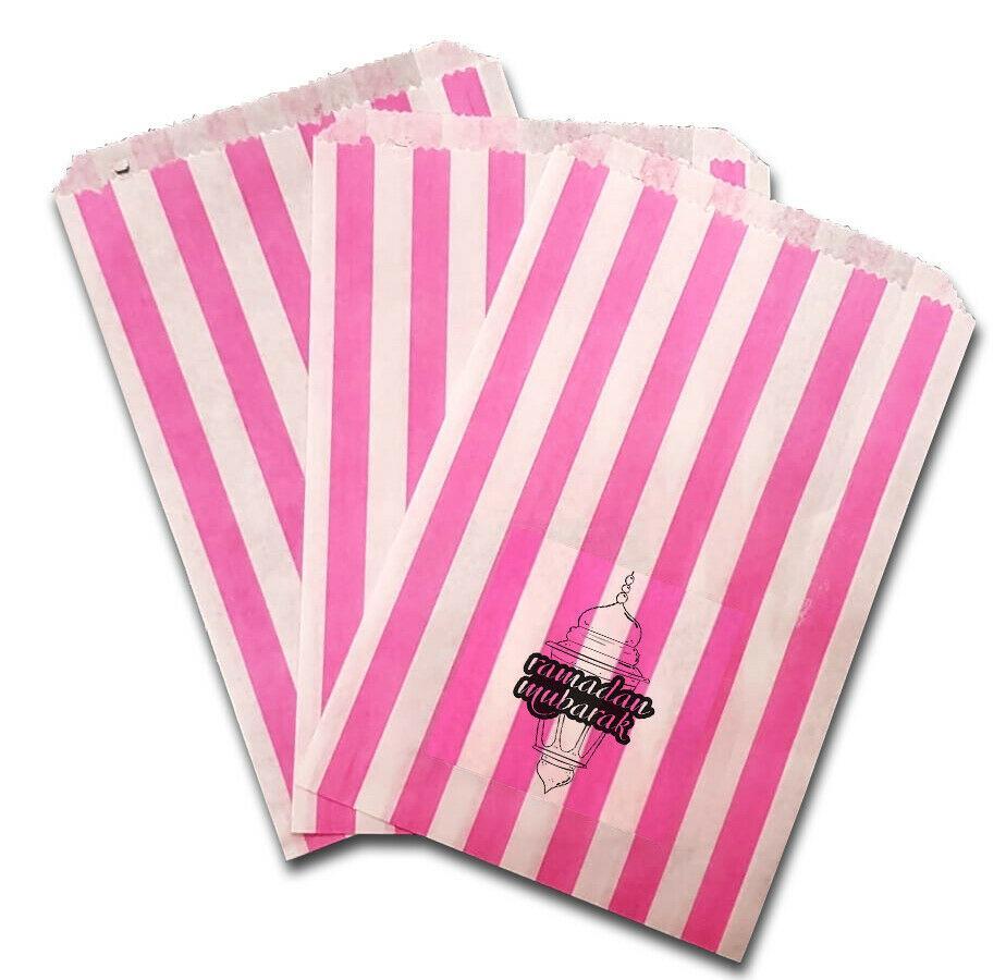 Ramadan Mubarak Islamic Muslim Sweet Gift Paper Bags Presents Pack Of 10 20 D6