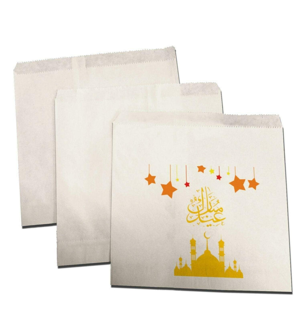 Eid Mubarak Celebration Small Sweet Gift Paper Bags Presents Pack Of 10 20 D2