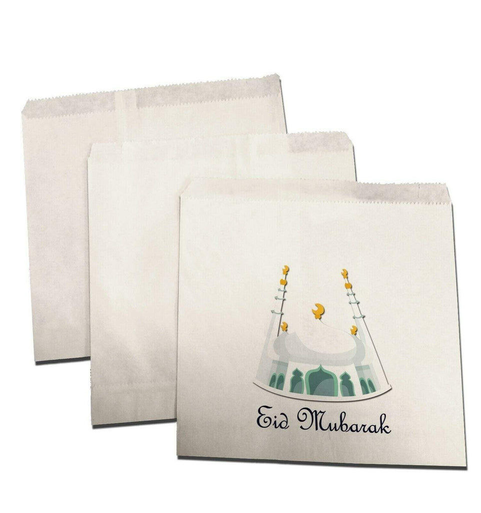 Eid Mubarak Celebration Small Sweet Gift Paper Bags Presents Pack Of 10 20 D3