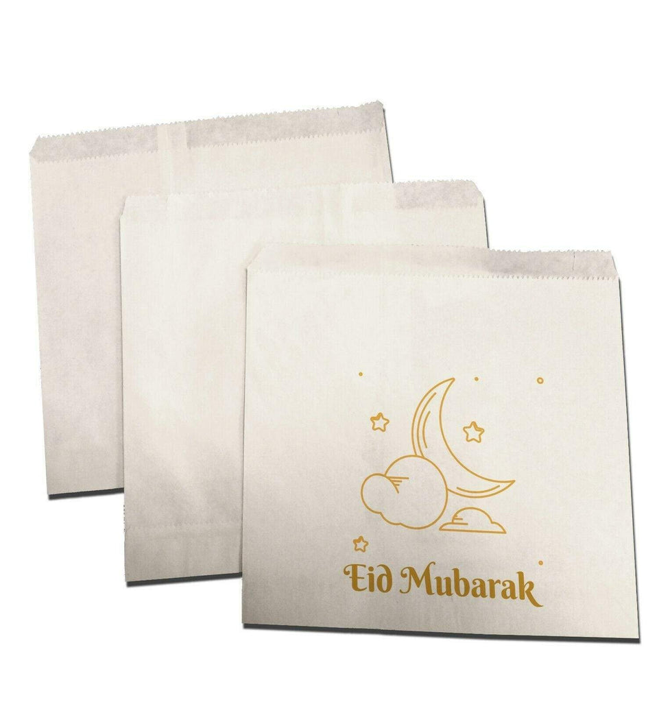 Eid Mubarak Celebration Small Sweet Gift Paper Bags Presents Pack Of 10 20 D6