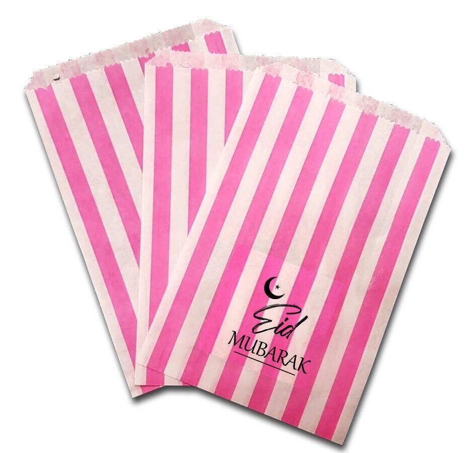 Eid Mubarak Celebration Muslim Sweet Gift Paper Bags Presents Pack Of 10 20 S3