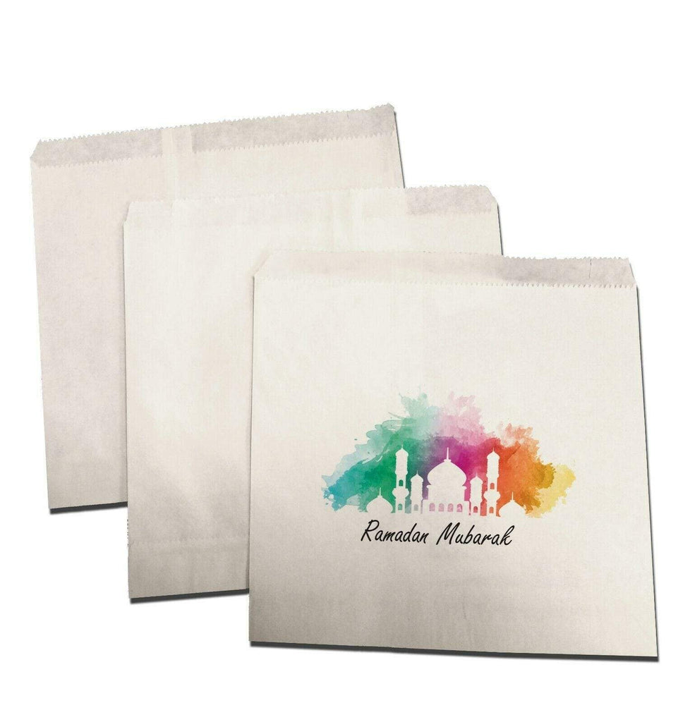 Ramadan Mubarak Islamic Small Sweet Gift Paper Bags Presents Pack Of 10 20 D2