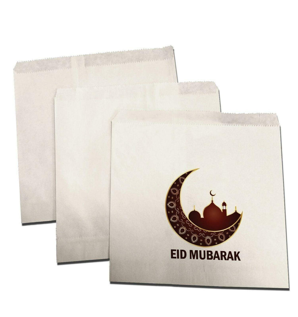 Eid Mubarak Celebration Small Sweet Gift Paper Bags Presents Pack Of 10 20 D3