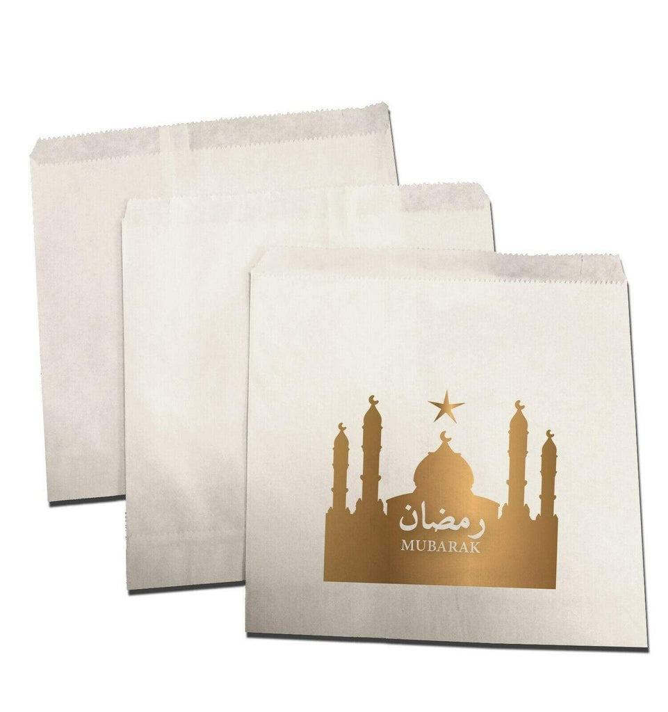Ramadan Mubarak Islamic Small Sweet Gift Paper Bags Presents Pack Of 10 20 D1