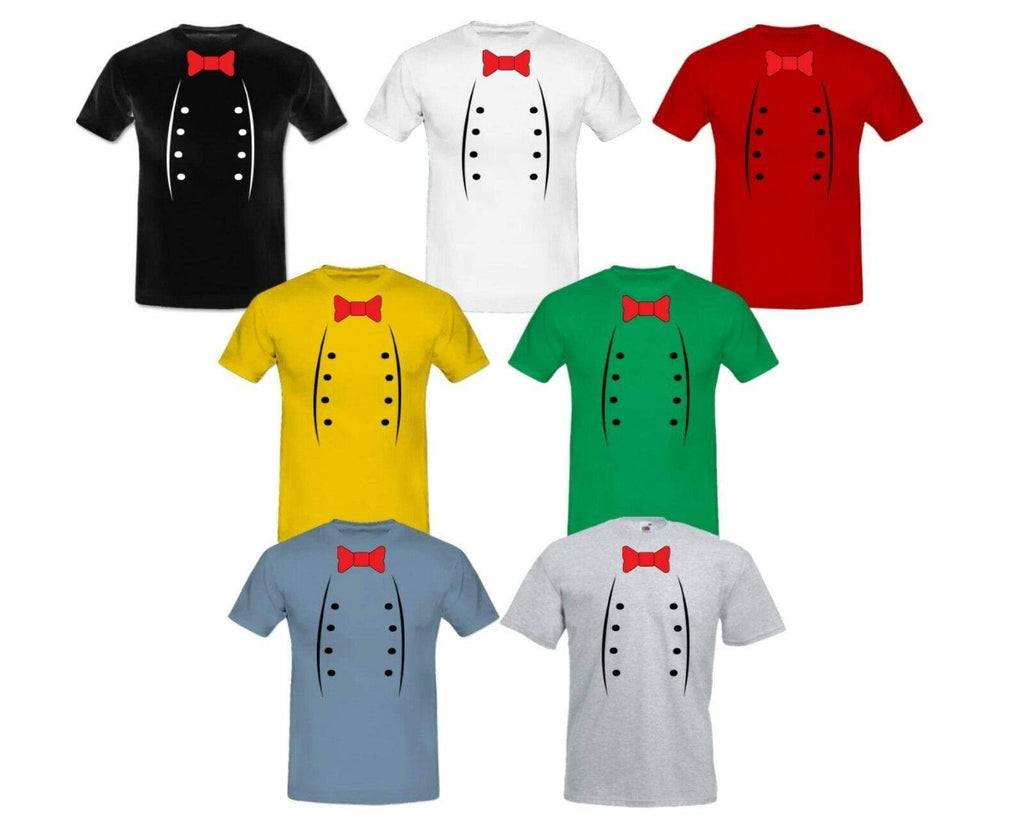 Men's Illustration Chef Lads Fancy Dress T-Shirts S-XXL Perfect Gift Present D3