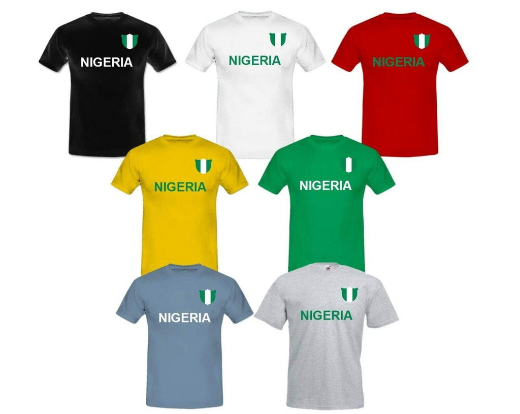 2018 FOOTBALL WORLD CUP MEN'S LADS BOYS SOCCER TEAM NIGERIA T-SHIRTS Sizes S-XXL