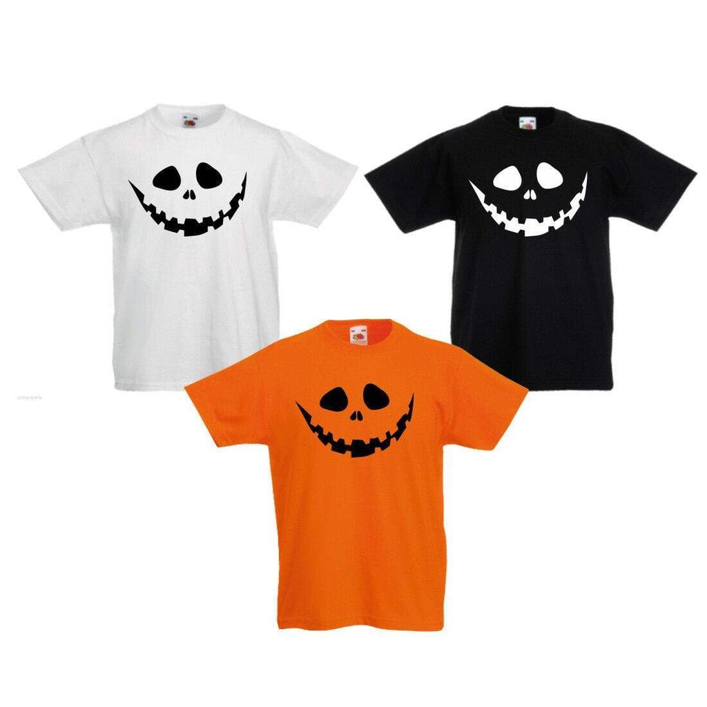 Halloween Funny Fancy Dress Scary Boys Girls Kids Top T Shirts Age 3-13 Years 1