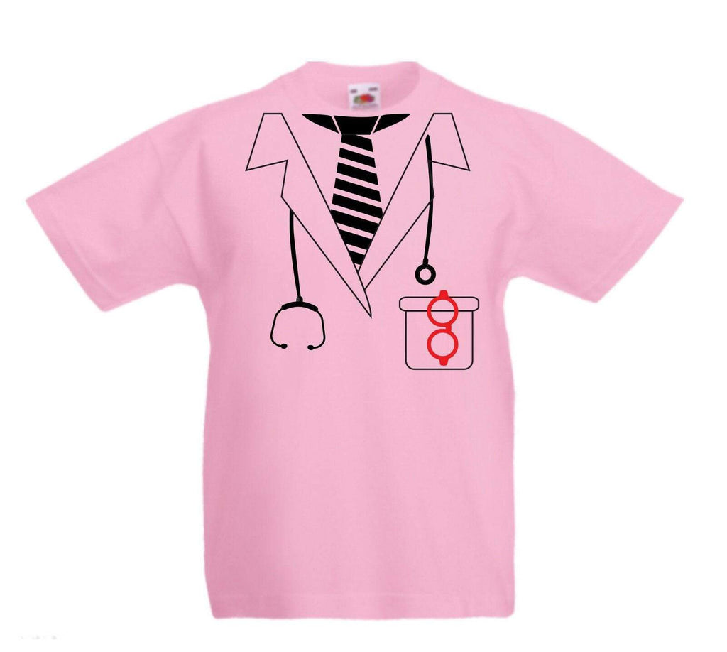 Doctors Tie Kids Funny Halloween Fancy Dress Party Cool T-Shirts Age 3-13 Years