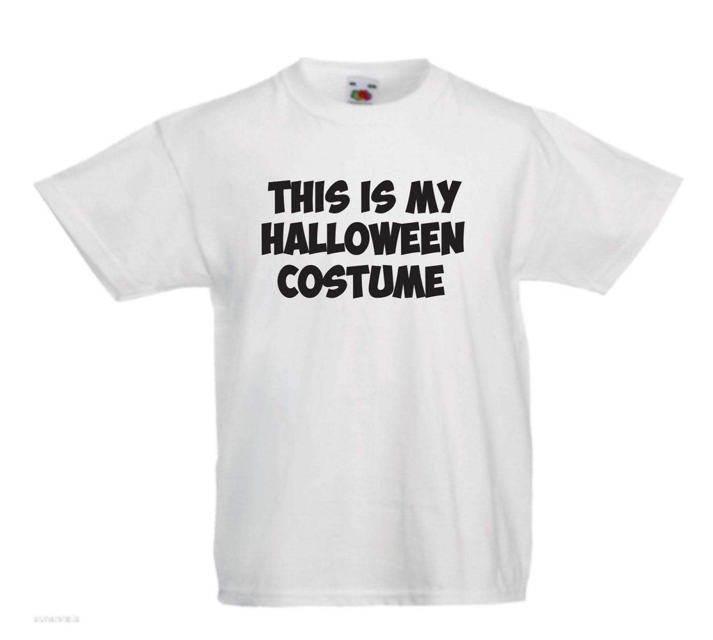 This is my Halloween Costume Funny Cool Boys Girls Kids T-Shirts Age 3-13 Years