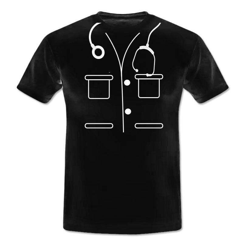 Doctor Men's Lads Funny Halloween Scary Fancy Dress Party Horror T-Shirts S-XXL