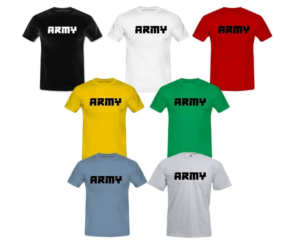 ARMY Men's Lads Boys Cool Casual Comfortable T-Shirts S-XXL
