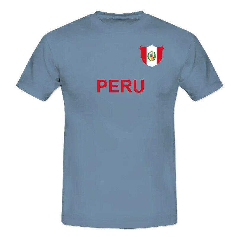 2018 FOOTBALL WORLD CUP MEN'S LADS BOYS SOCCER TEAM PERU T-SHIRTS Sizes S-XXL