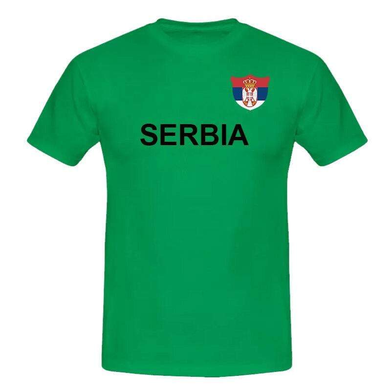 2018 FOOTBALL WORLD CUP MEN'S LADS BOYS SOCCER TEAM SERBIA T-SHIRTS Sizes S-XXL