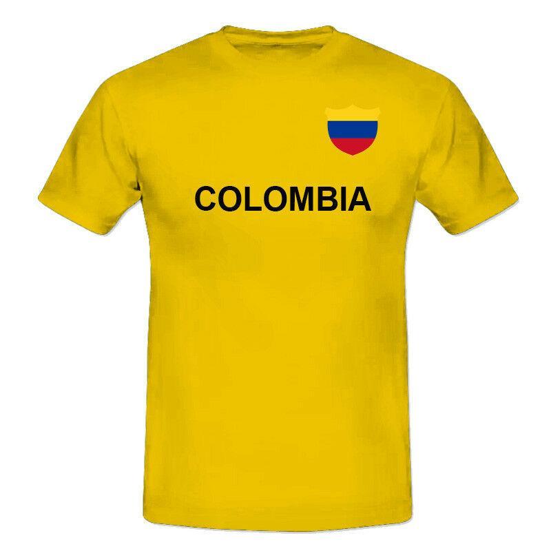 2018 FOOTBALL WORLD CUP MENS LADS BOYS SOCCER TEAM COLOMBIA T-SHIRTS Sizes S-XXL