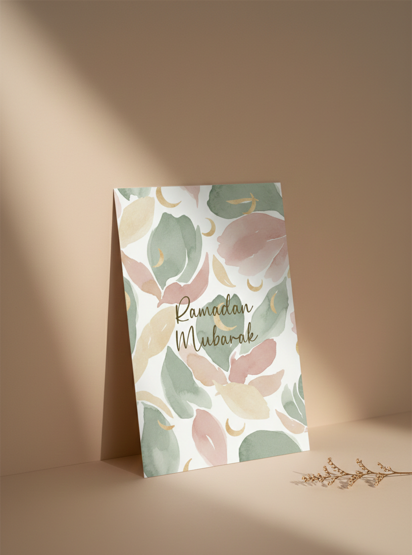 Pack of 10 Ramadan Mubarak Greeting Cards – A5 Islamic Cards